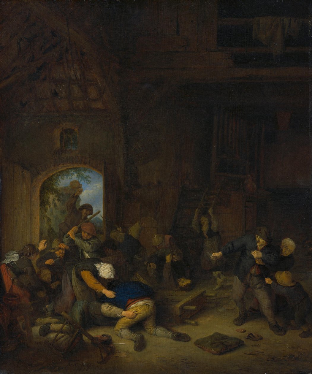 Paysans se battant - Adriaen van Ostade