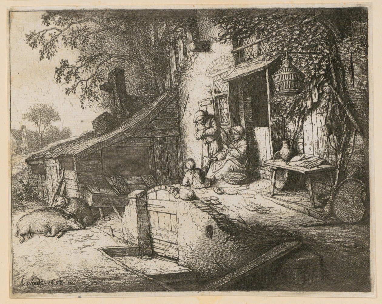 Fileuse - Adriaen van Ostade