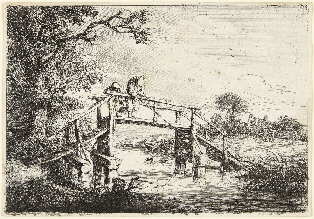Les pêcheurs à la ligne - Adriaen van Ostade