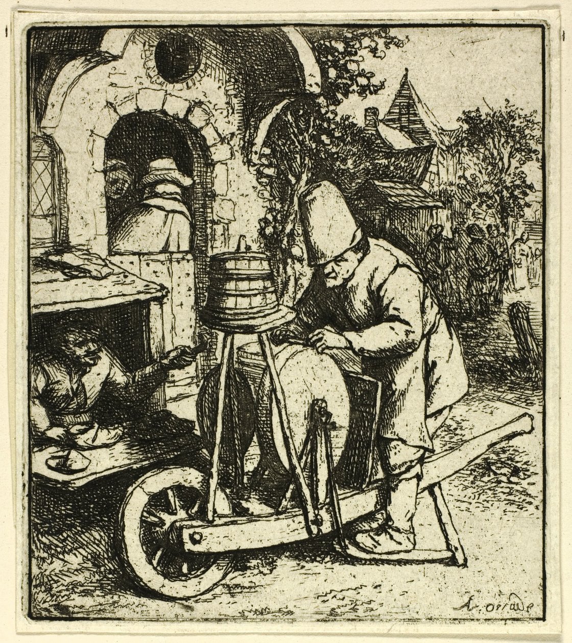 Le rémouleur - Adriaen van Ostade