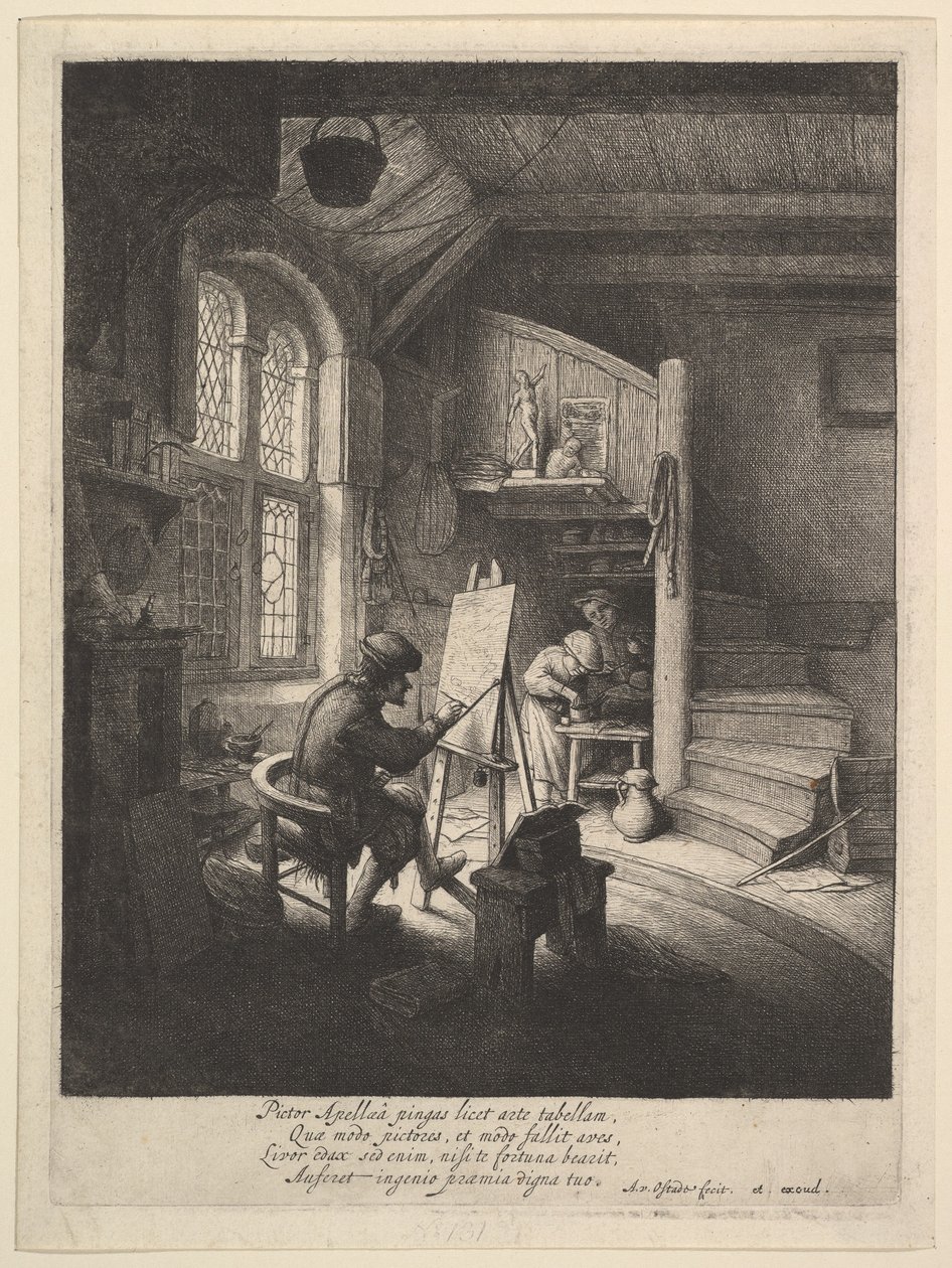 Le peintre - Adriaen van Ostade