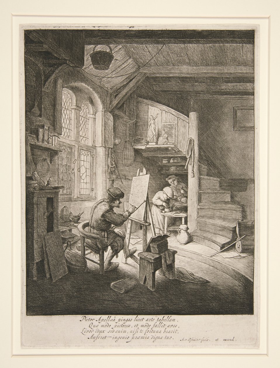 Le peintre dans son atelier - Adriaen van Ostade