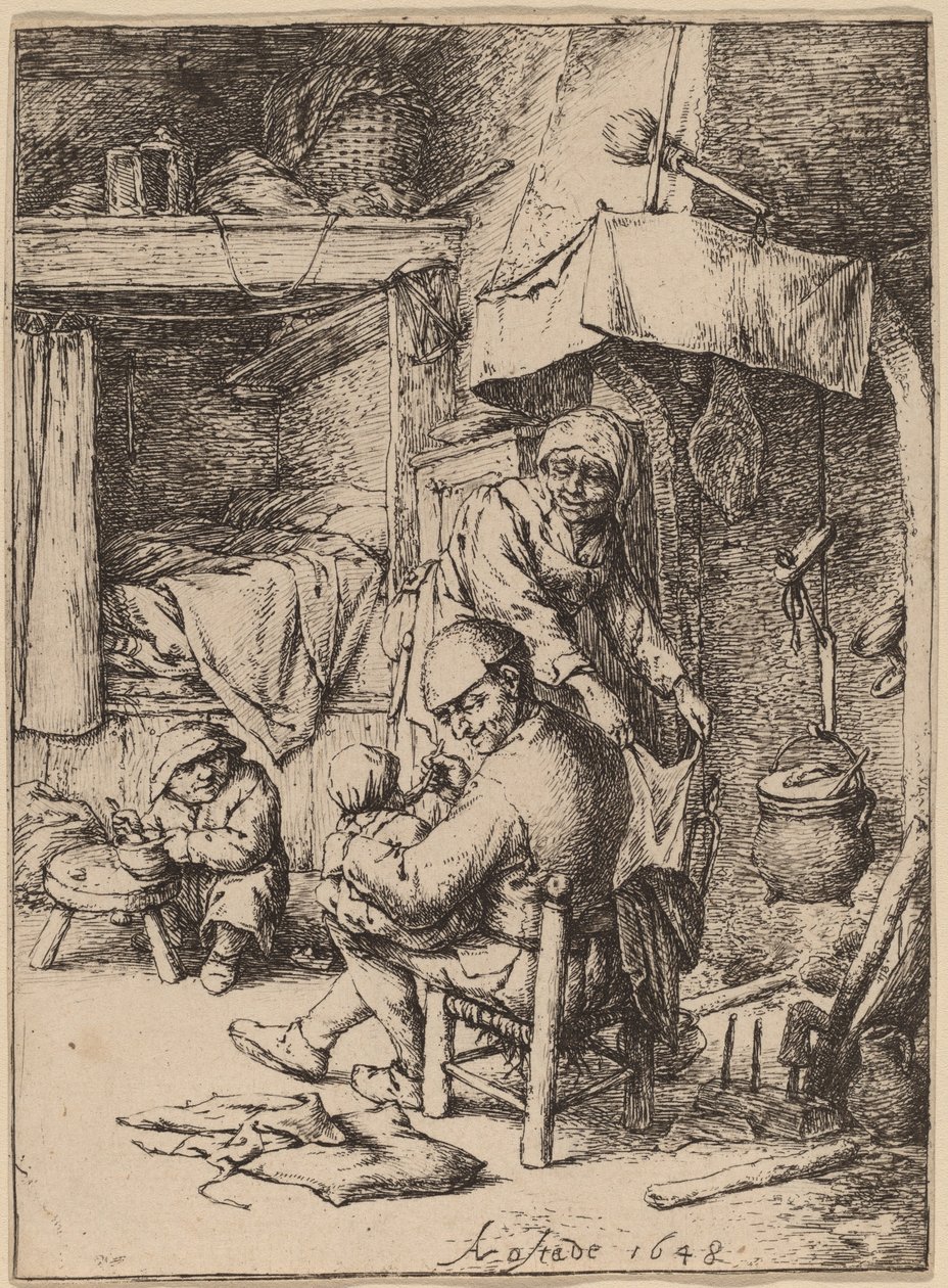 Le Père de famille - Adriaen van Ostade