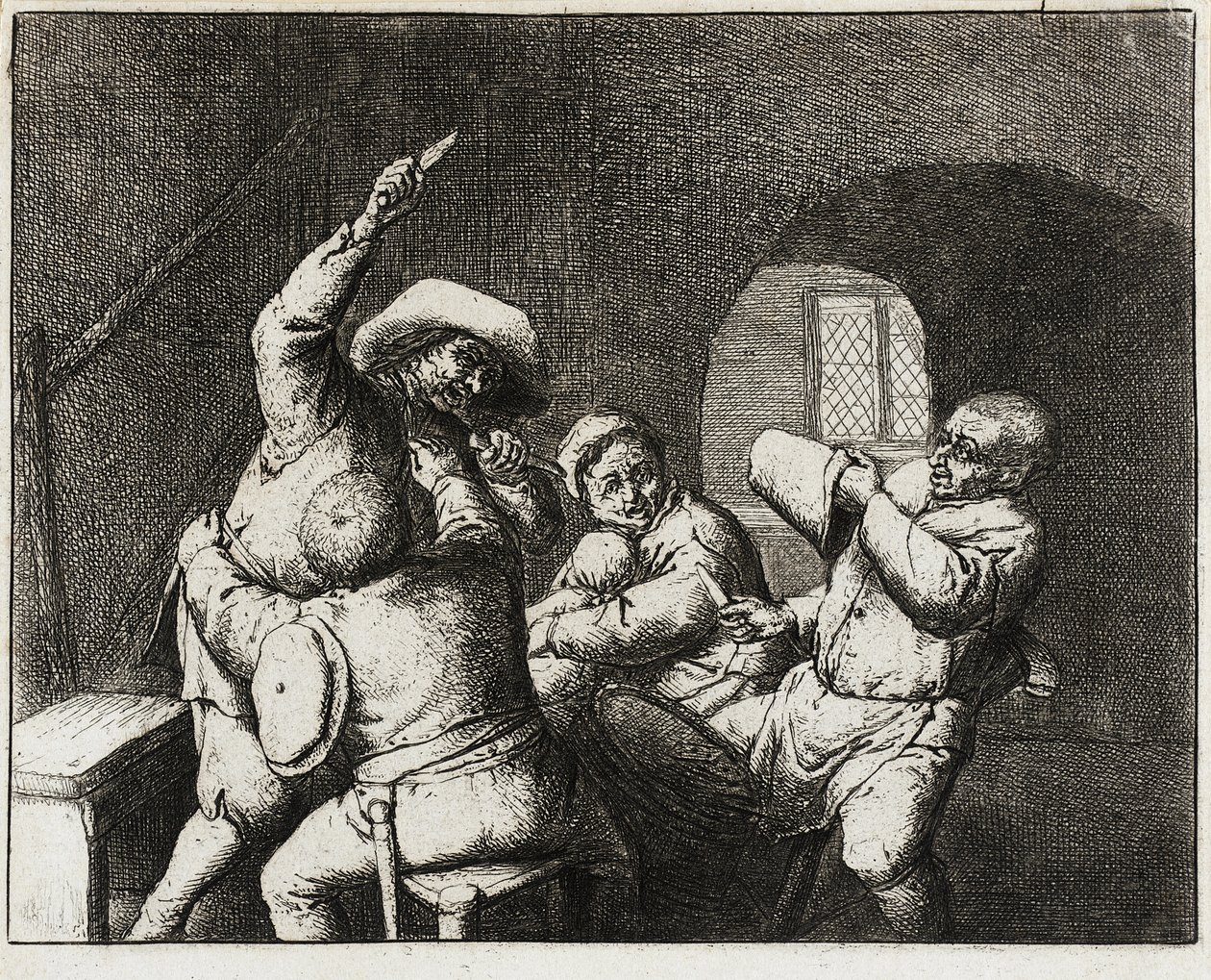 La querelle des paysans - Adriaen van Ostade