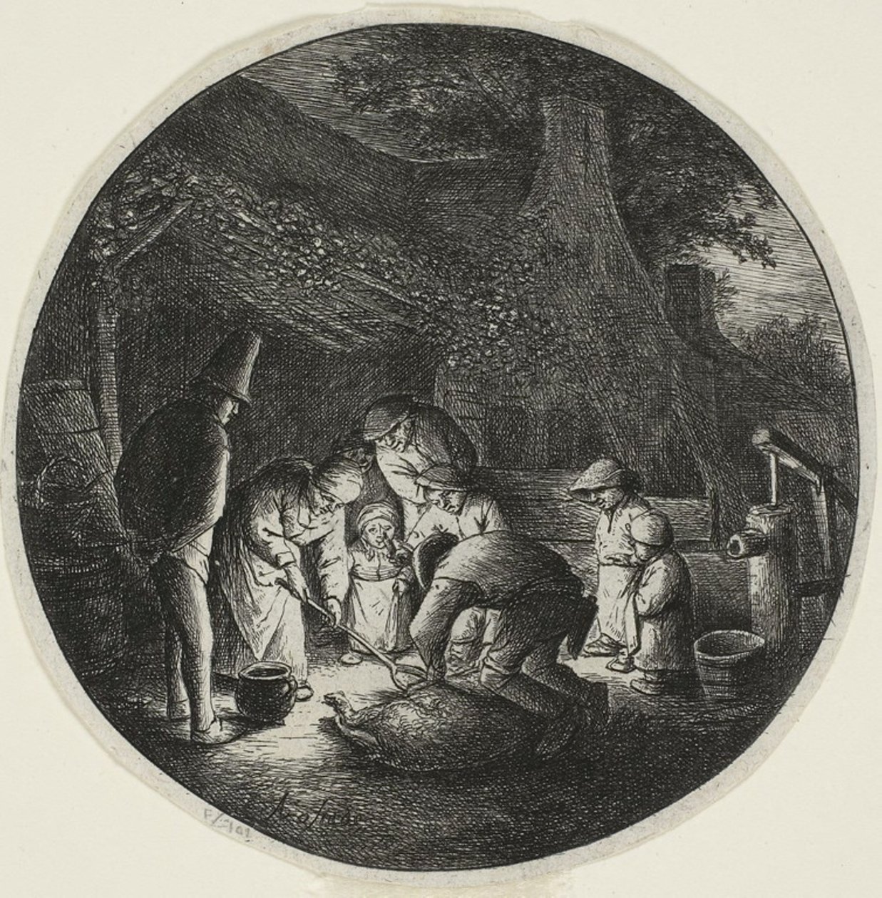 Les tueurs de cochons - Adriaen van Ostade
