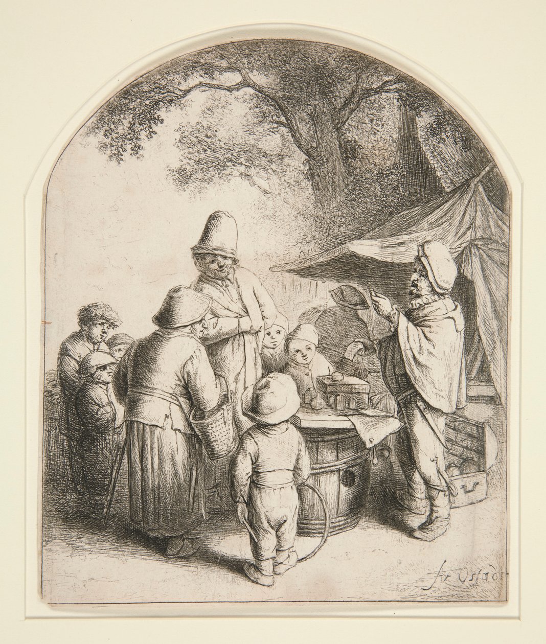 Le Charlatan - Adriaen van Ostade