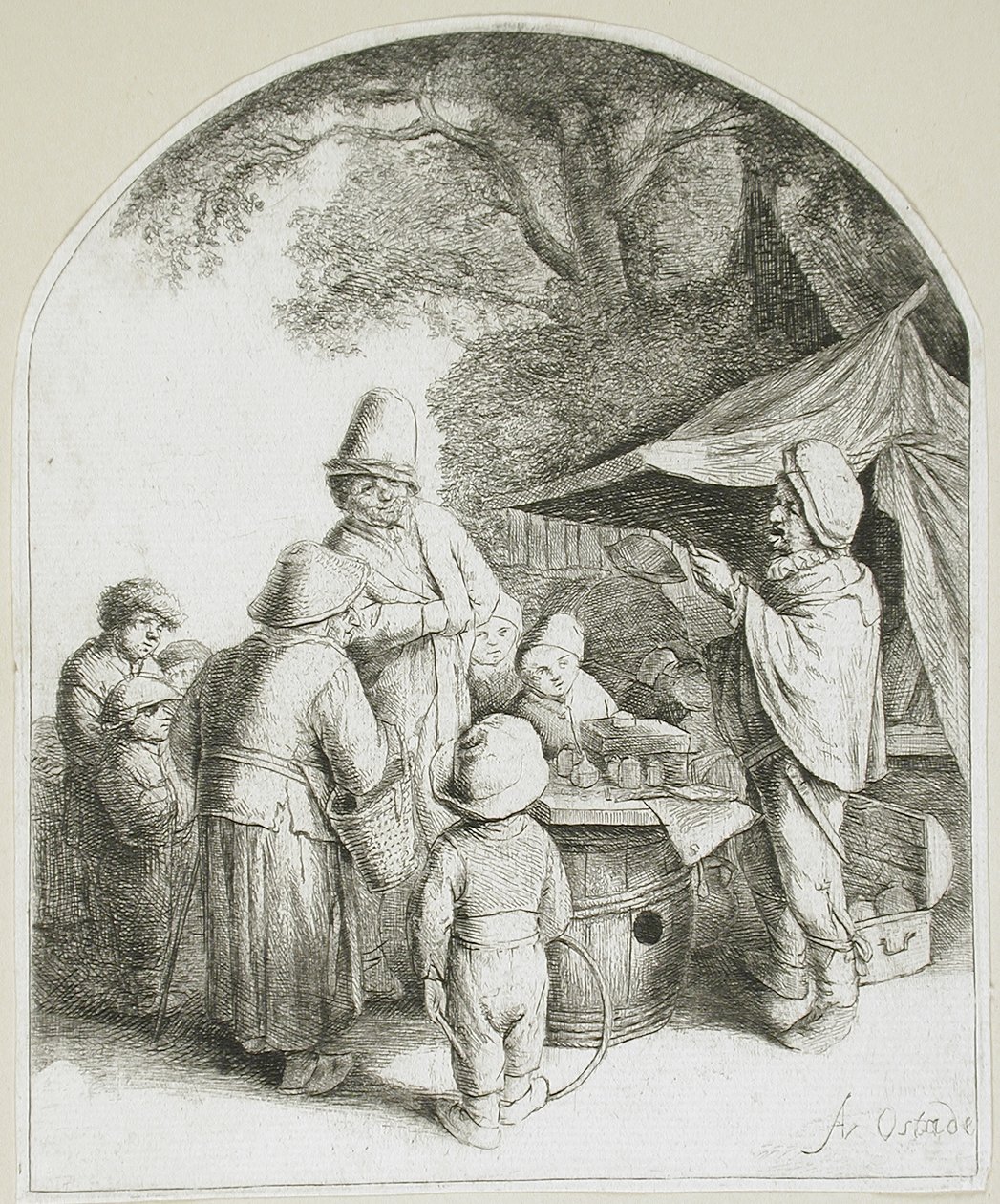 Le charlatan - Adriaen van Ostade