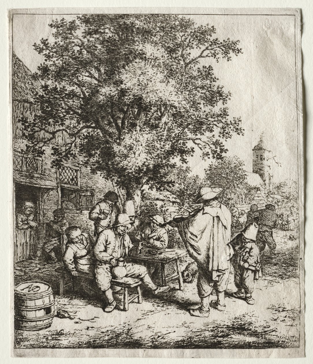 Le Violoniste et le Garçon à la Vielle - Adriaen van Ostade