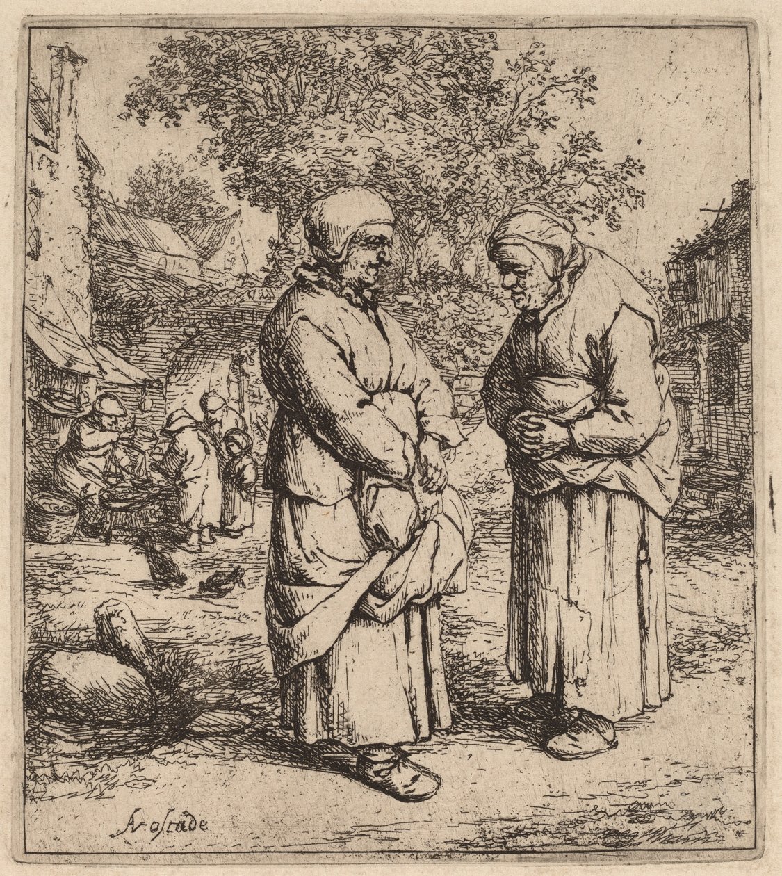 Deux commères - Adriaen van Ostade