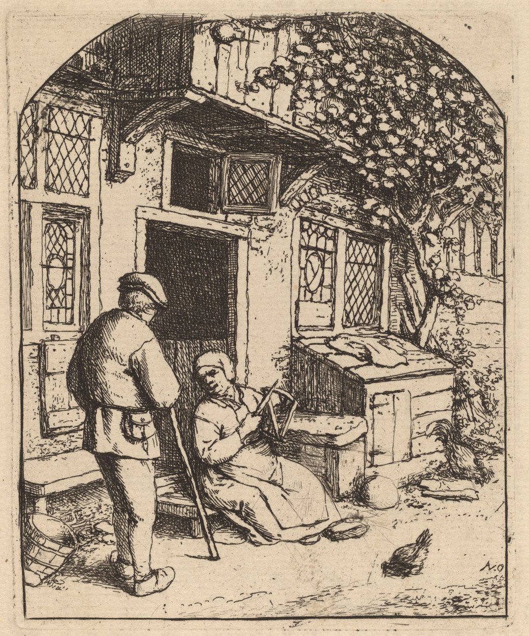 La Dévideuse - Adriaen van Ostade