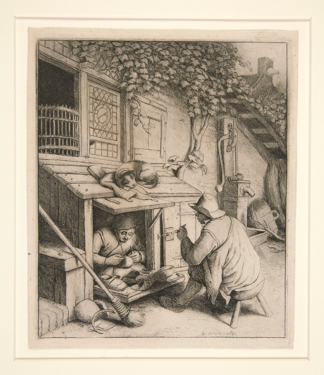a. Le cordonnier b. Les chanteurs - Adriaen van Ostade
