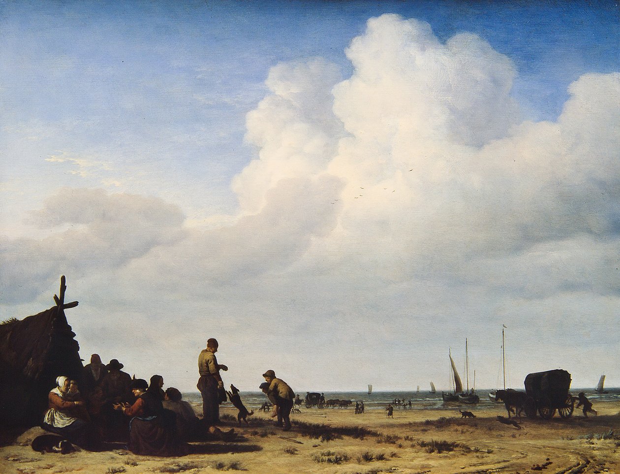 Vue sur la plage - Adriaen van de Velde