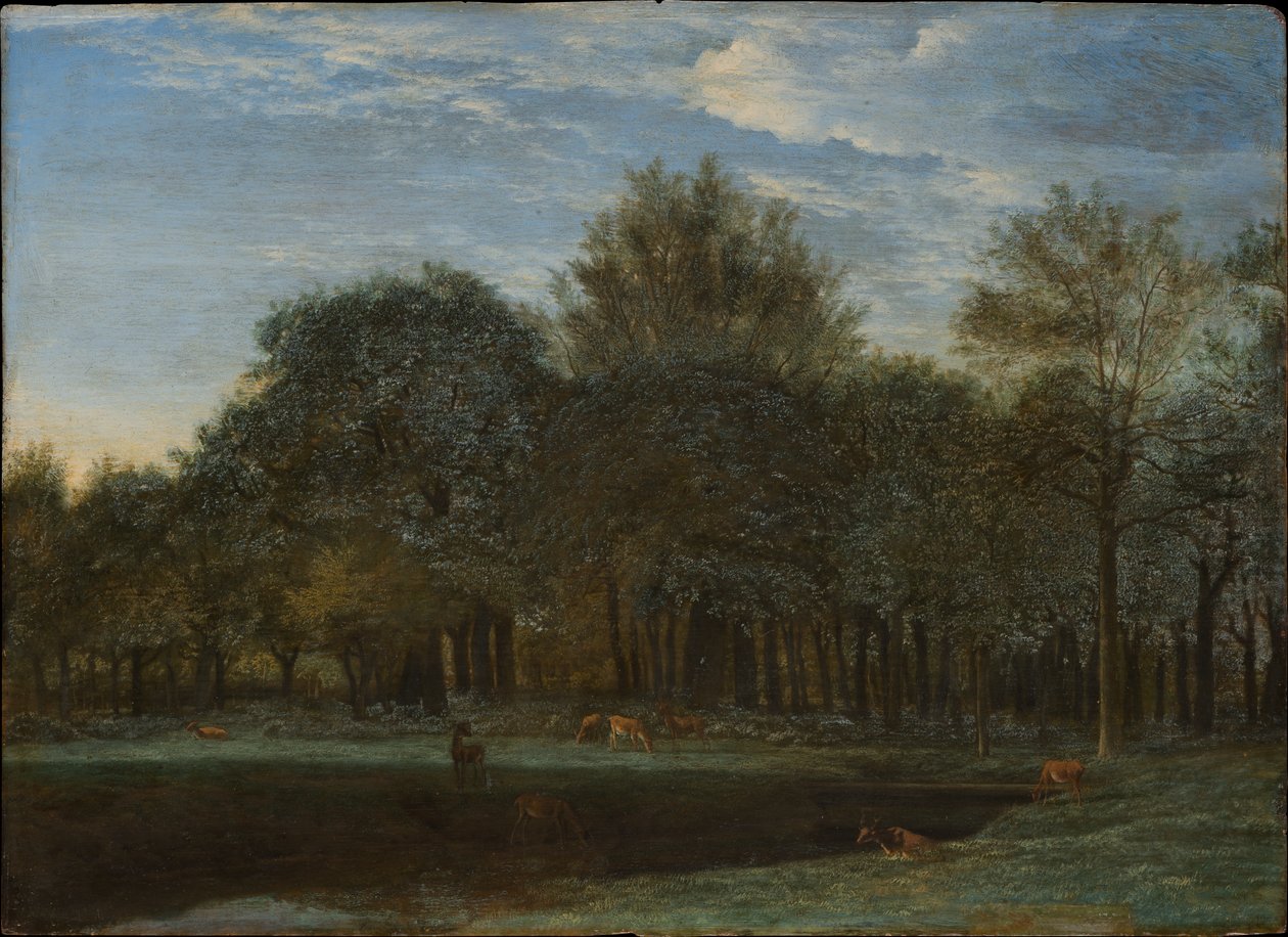 Déboisement dû au pâturage des cerfs - Adriaen van de Velde