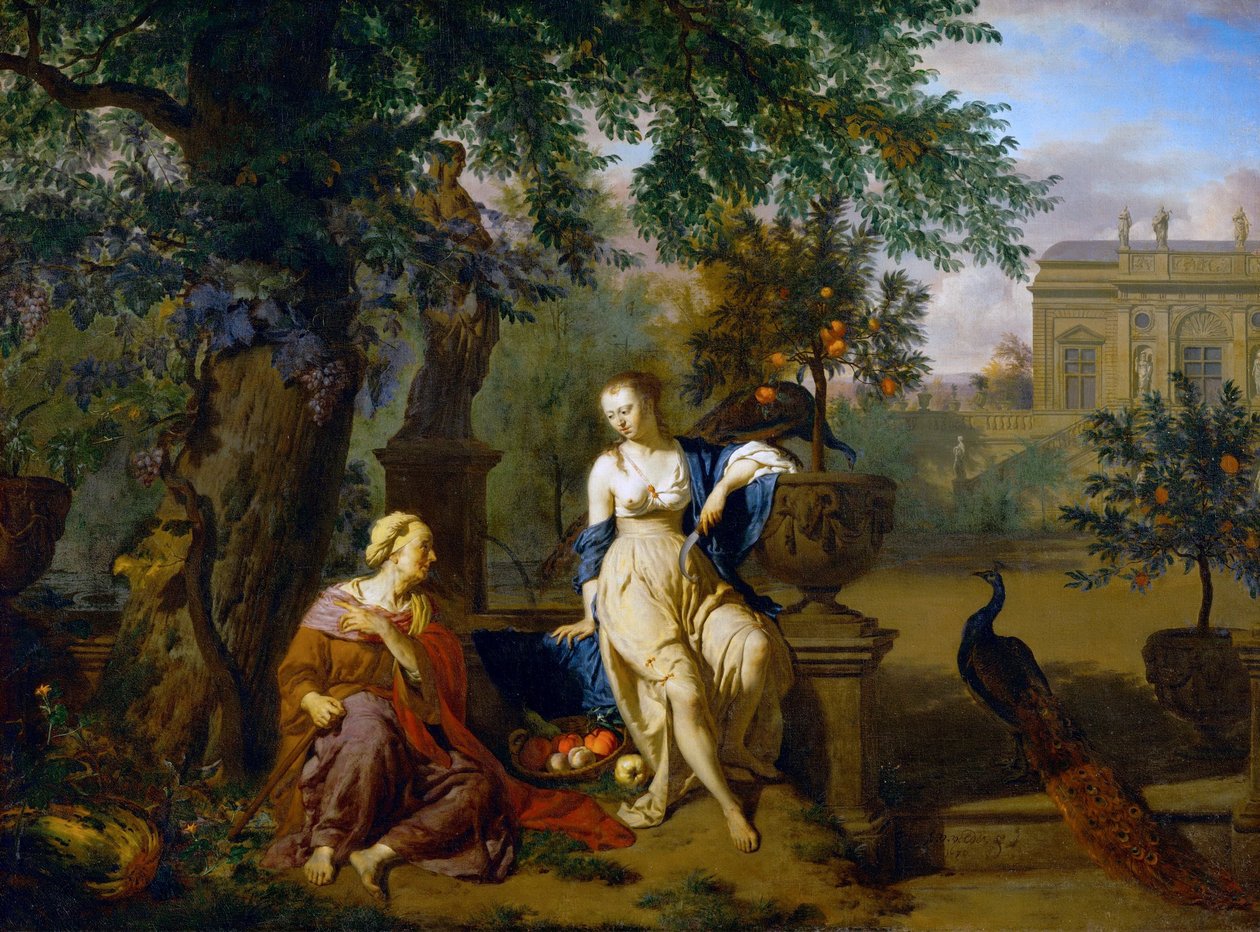 French : Vertumnus et Pomona Vertumnus and Pomona - Adriaen van de Velde