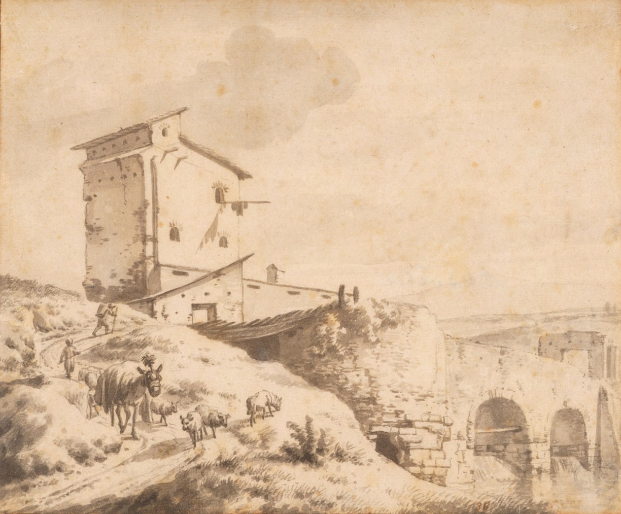 Paysage italien - Adriaen van de Velde