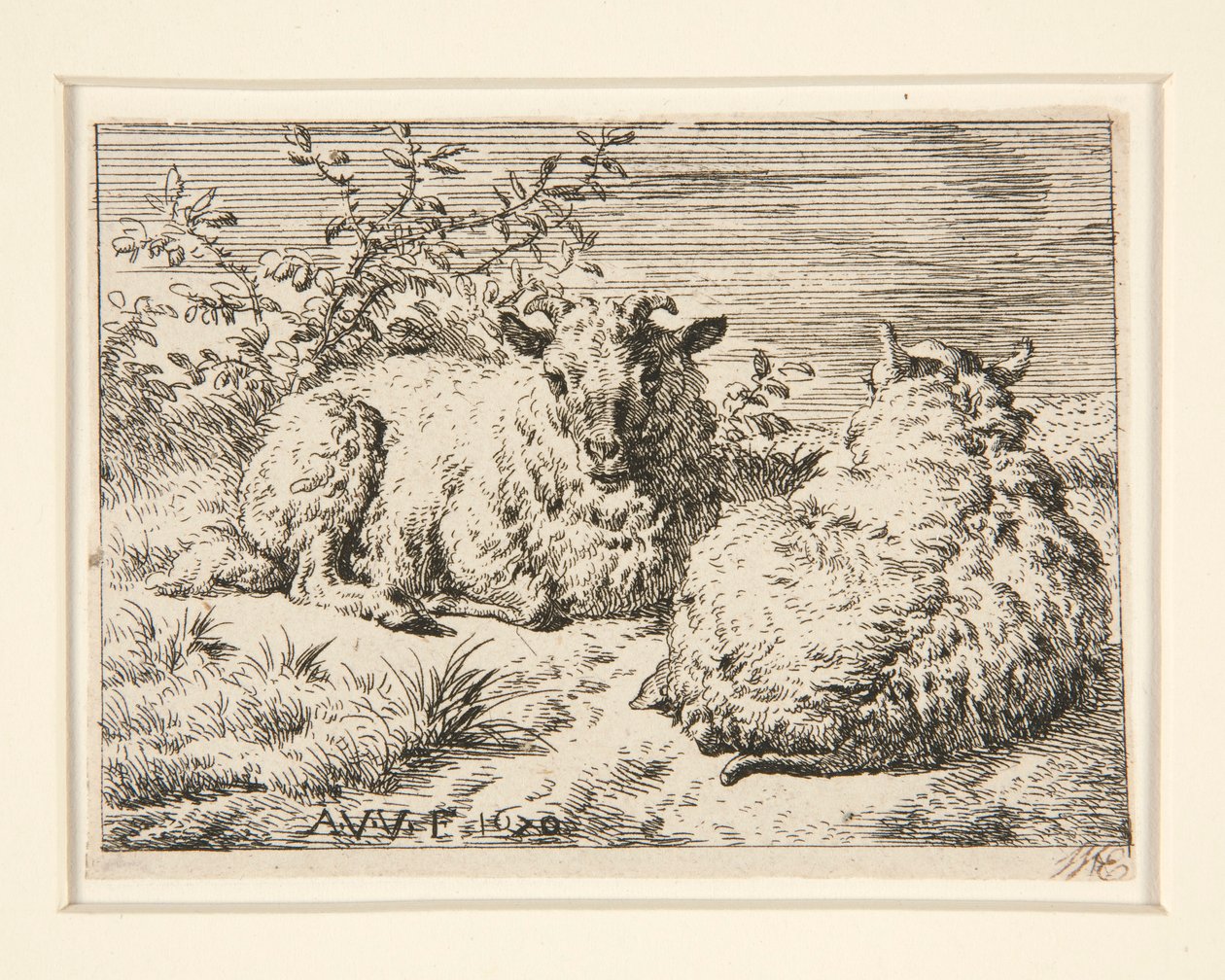 Les Deux Moutons - Adriaen van de Velde