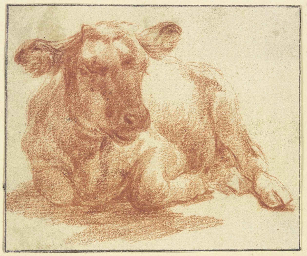 Bovins couchés à gauche - Adriaen van de Velde