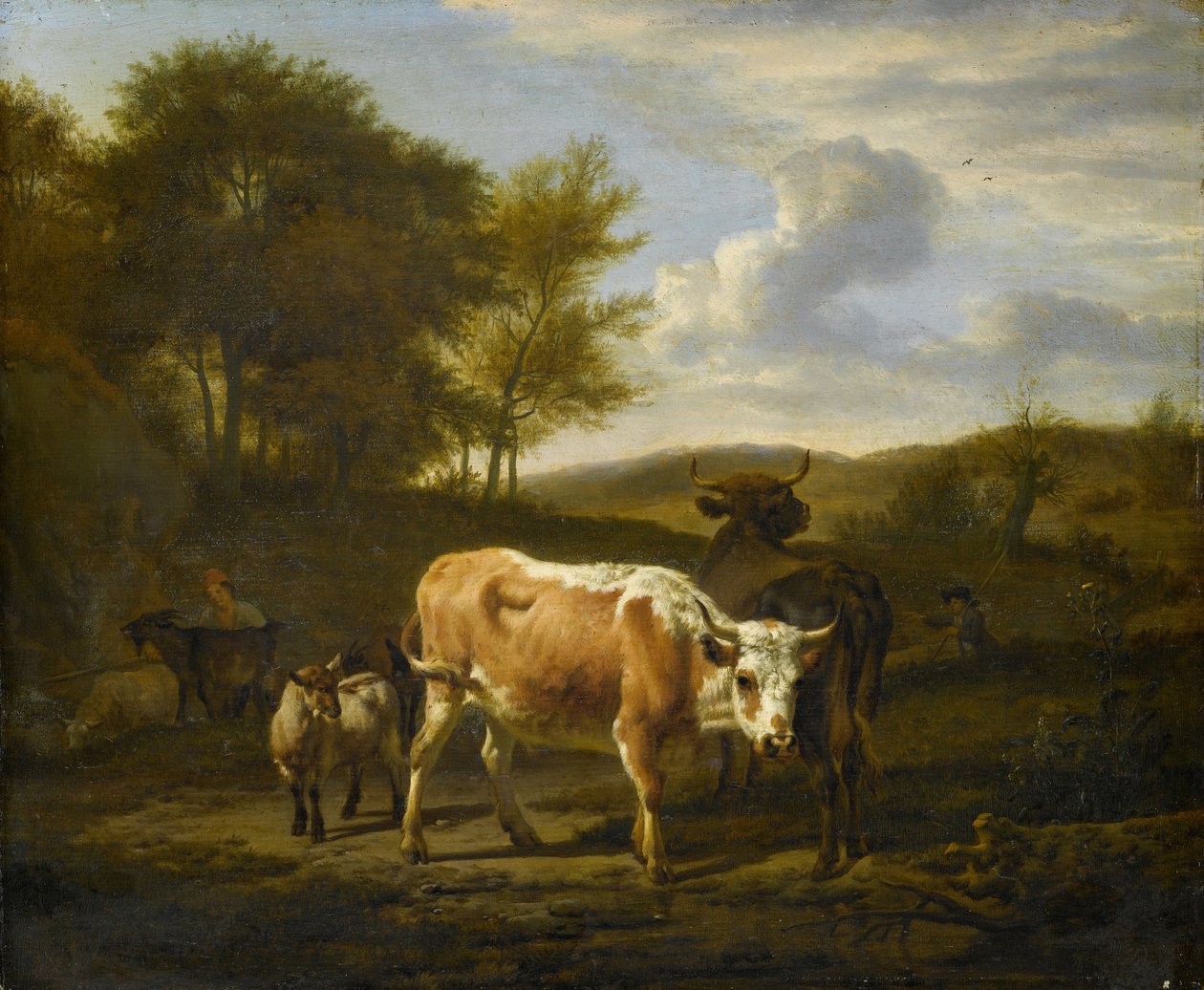 Paysage montagneux avec des vaches, 1663 - Adriaen van de Velde