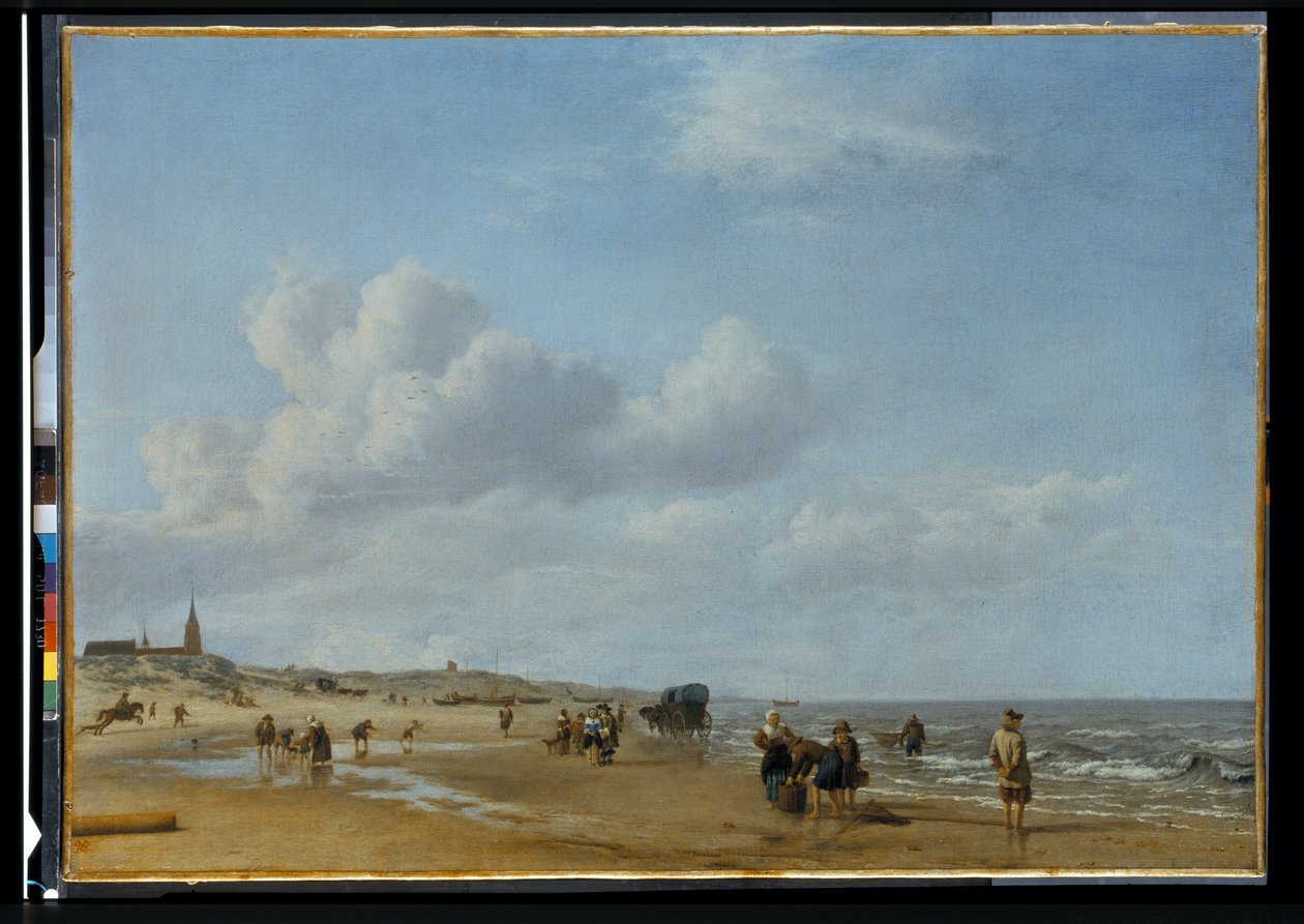 La plage de Scheveningen - Adriaen van de Velde