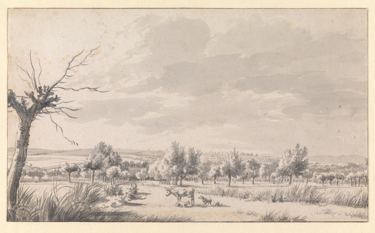Vaste paysage avec du bétail - Adriaen van de Velde
