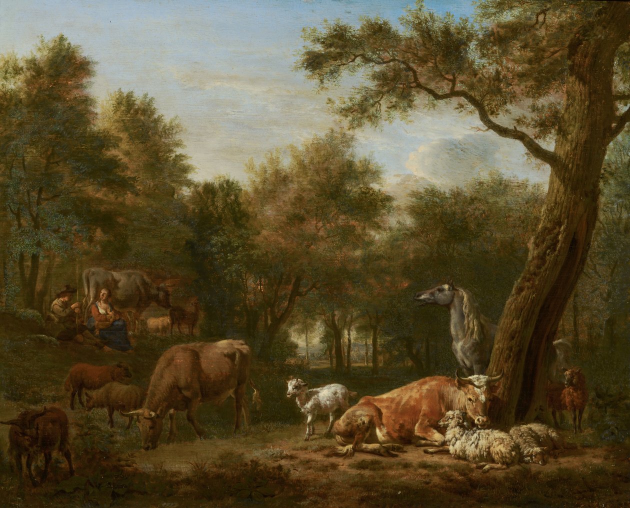 Paysage boisé avec du bétail - Adriaen van de Velde