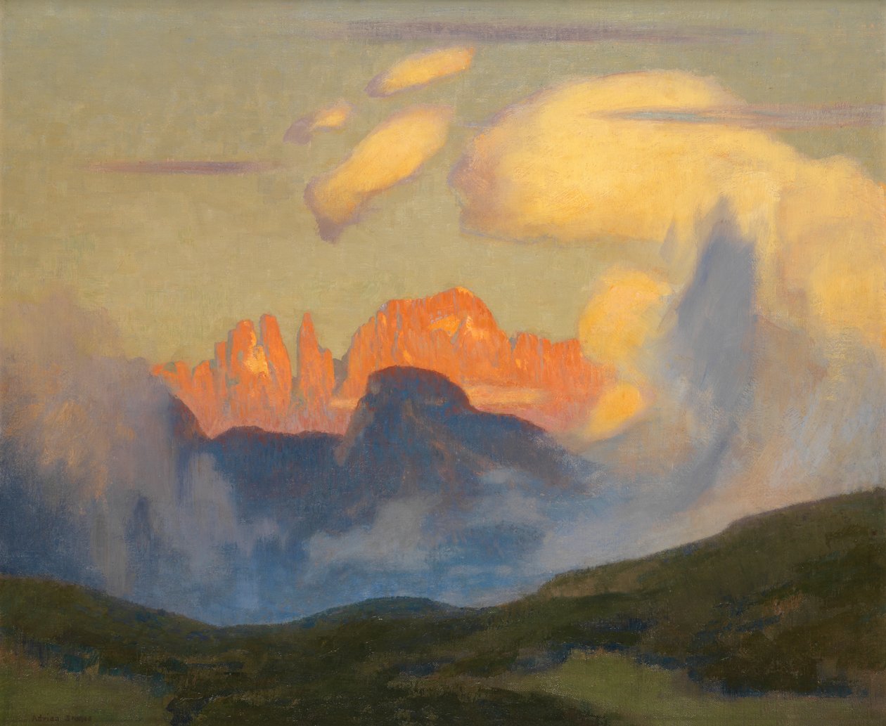 Lueur du soir sur Rosengarten | Adrian Scott Stokes