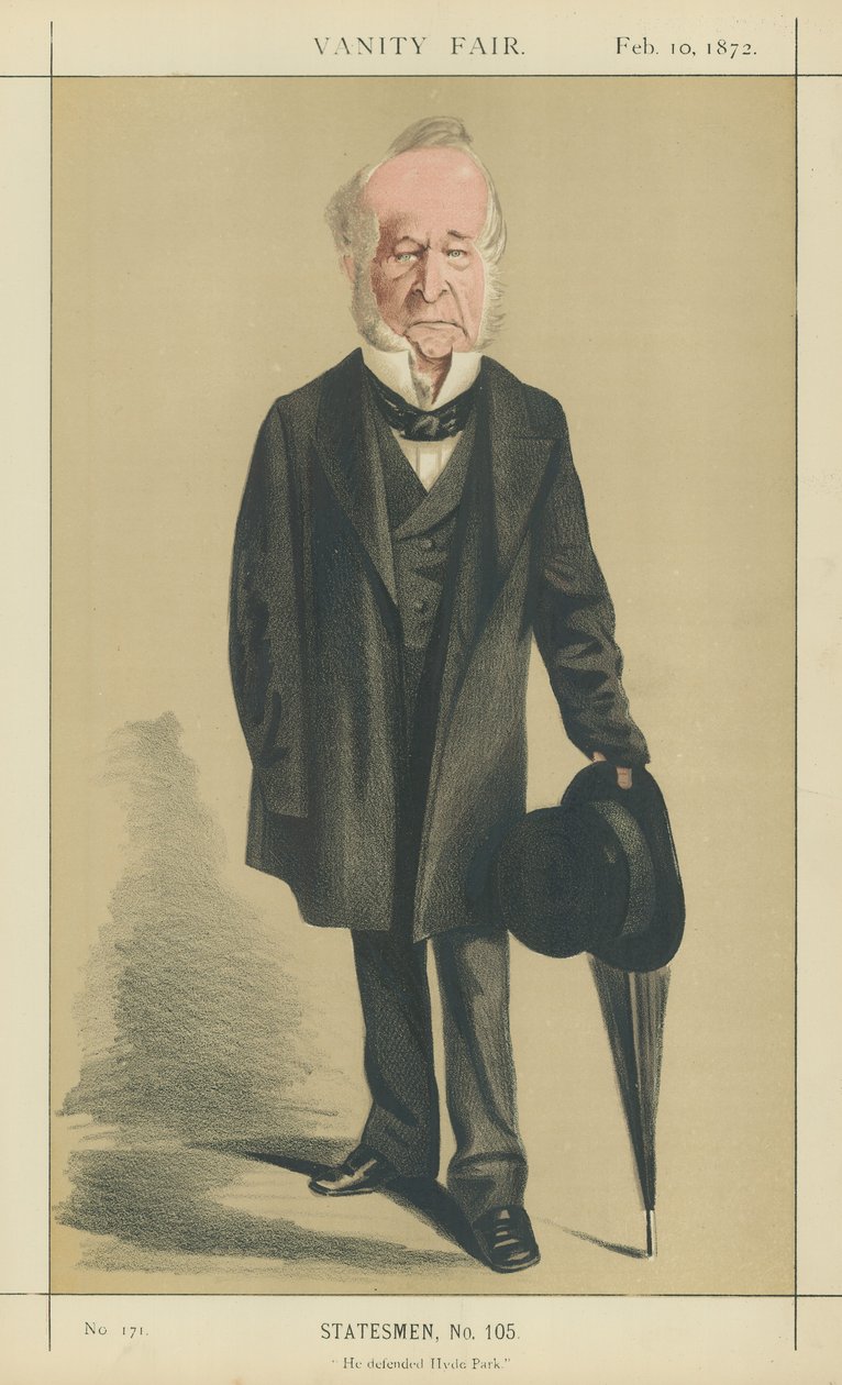Le très honorable Spencer Horatio Walpole (lithographie couleur) - Adriano Cecioni