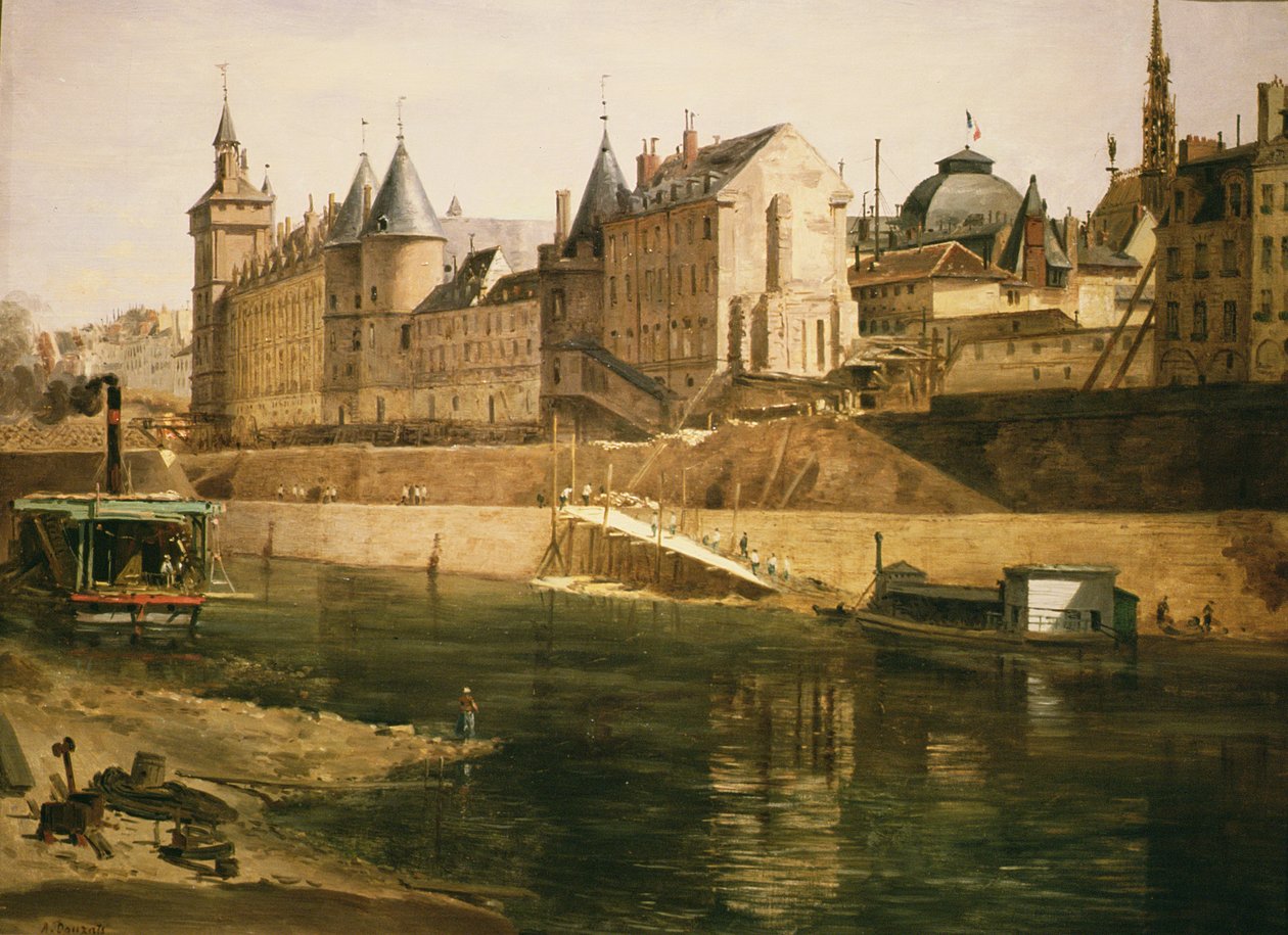 Le Palais de Justice, la Conciergerie et la Tour de l