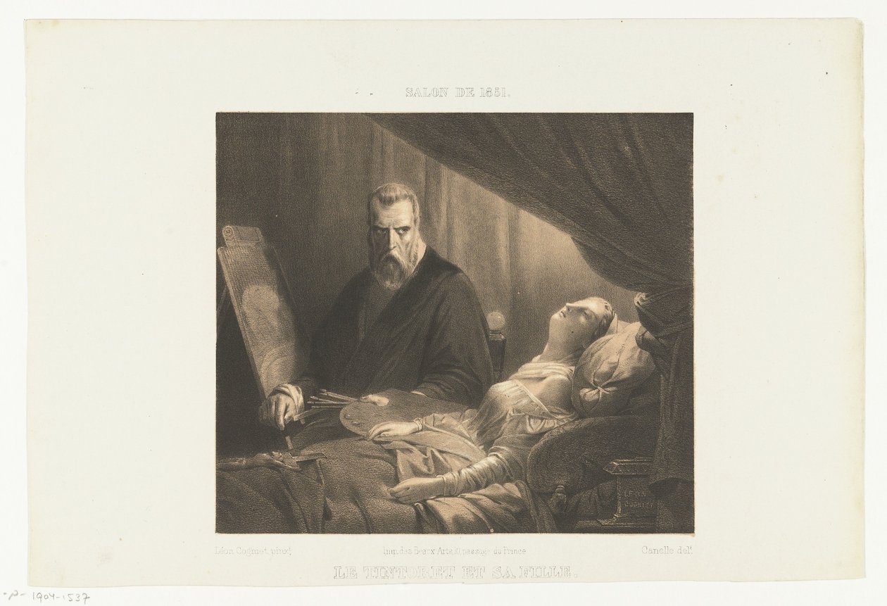 Tintoretto au chevet de sa fille - Adrien Canelle