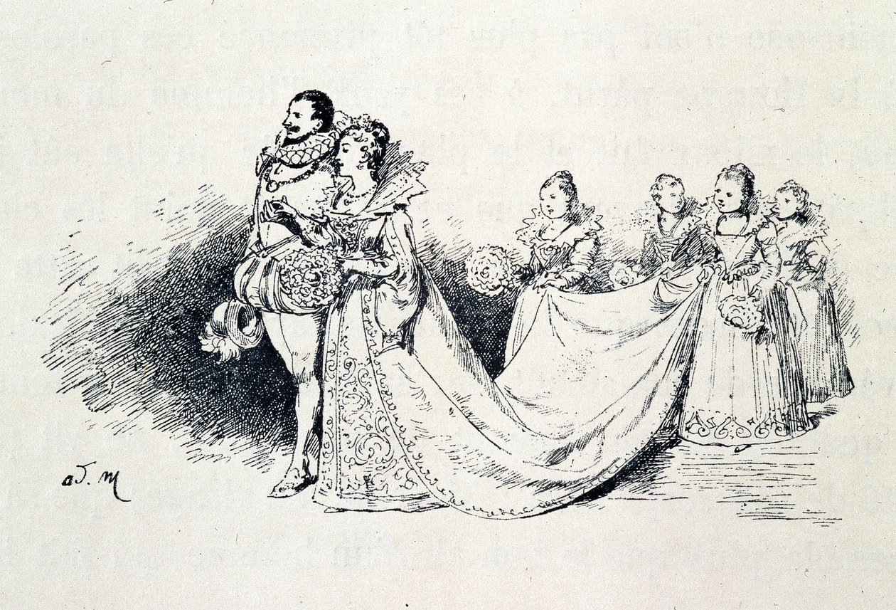 Riquet à la Houppe - dans « Les contes de fées » par Charles Perrault, illustrations par Adrien Marie - Adrien Emmanuel Marie
