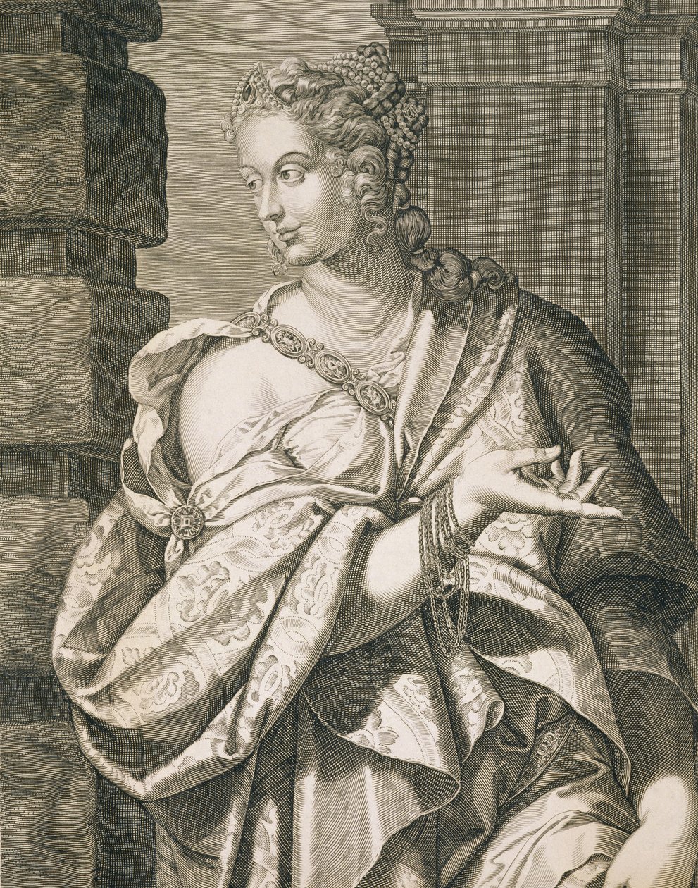 Statilia Messalina troisième épouse de Néron - Aegidius Sadeler or Saedeler