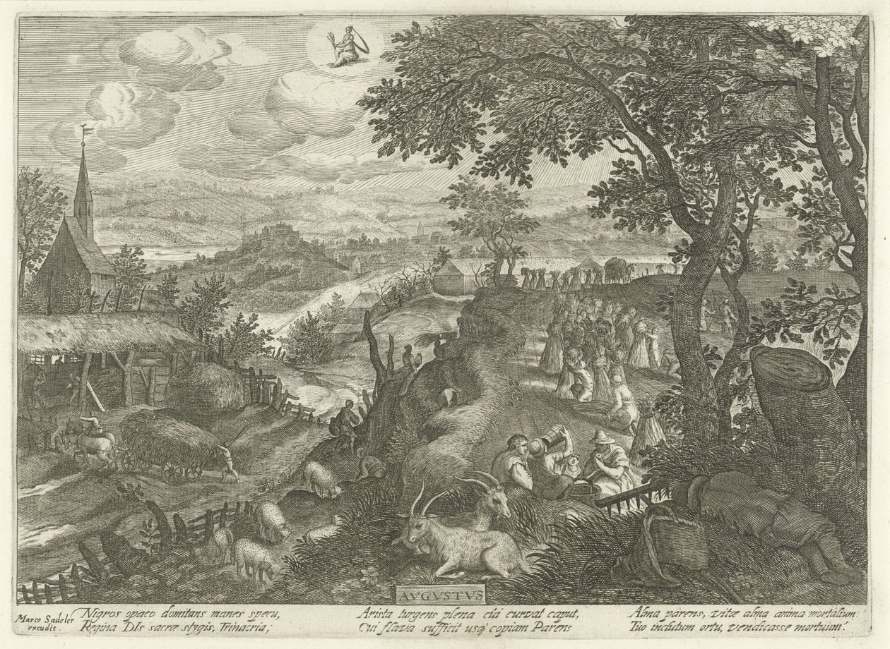Août - Egidius  Sadeler (II)