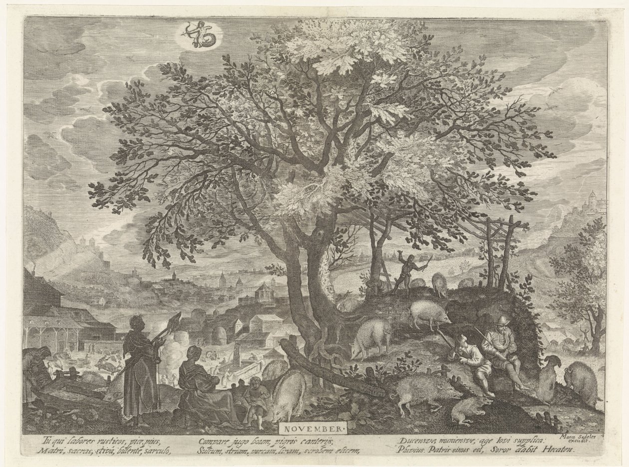 Novembre - Egidius  Sadeler (II)