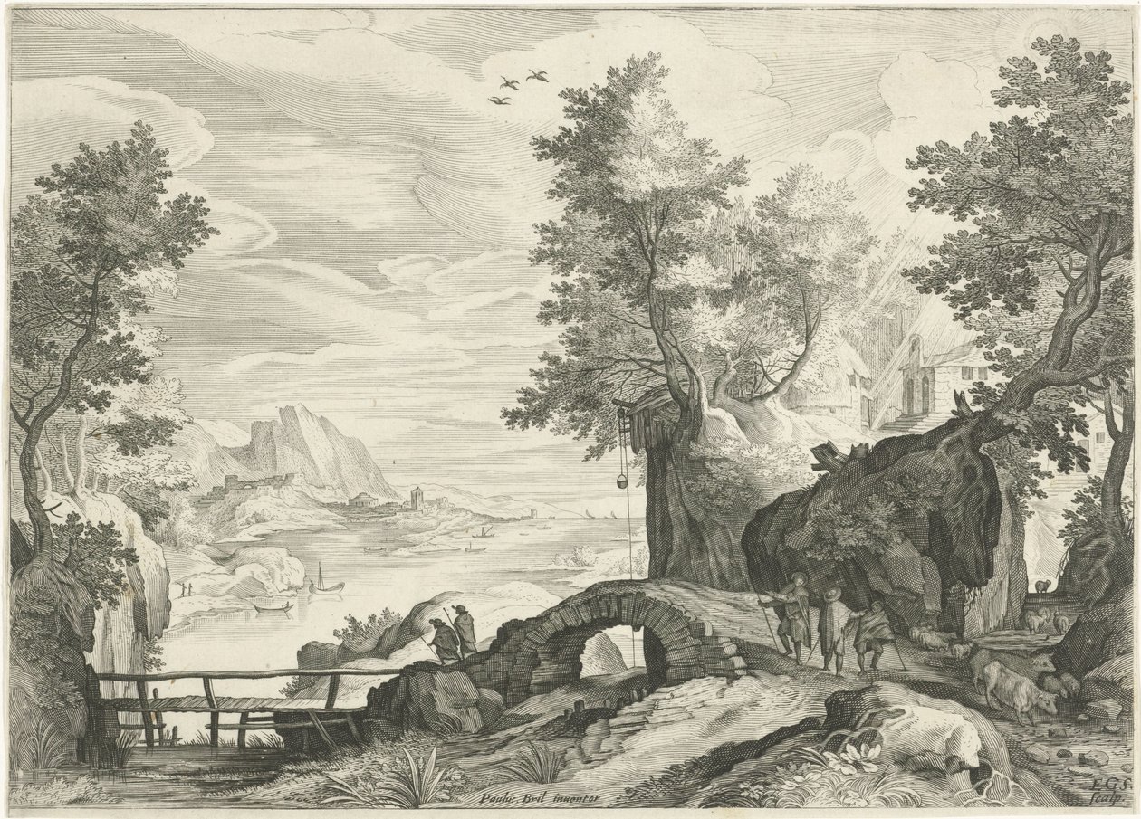 Paysage fluvial - Egidius  Sadeler (II)