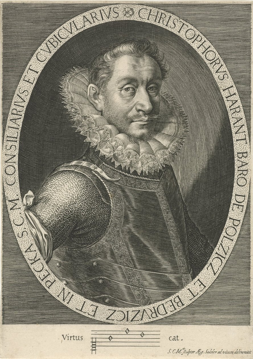 Portrait du compositeur Krystof Harant 1564-1621, vers 1600 - Aegidius Sadeler or Saedeler