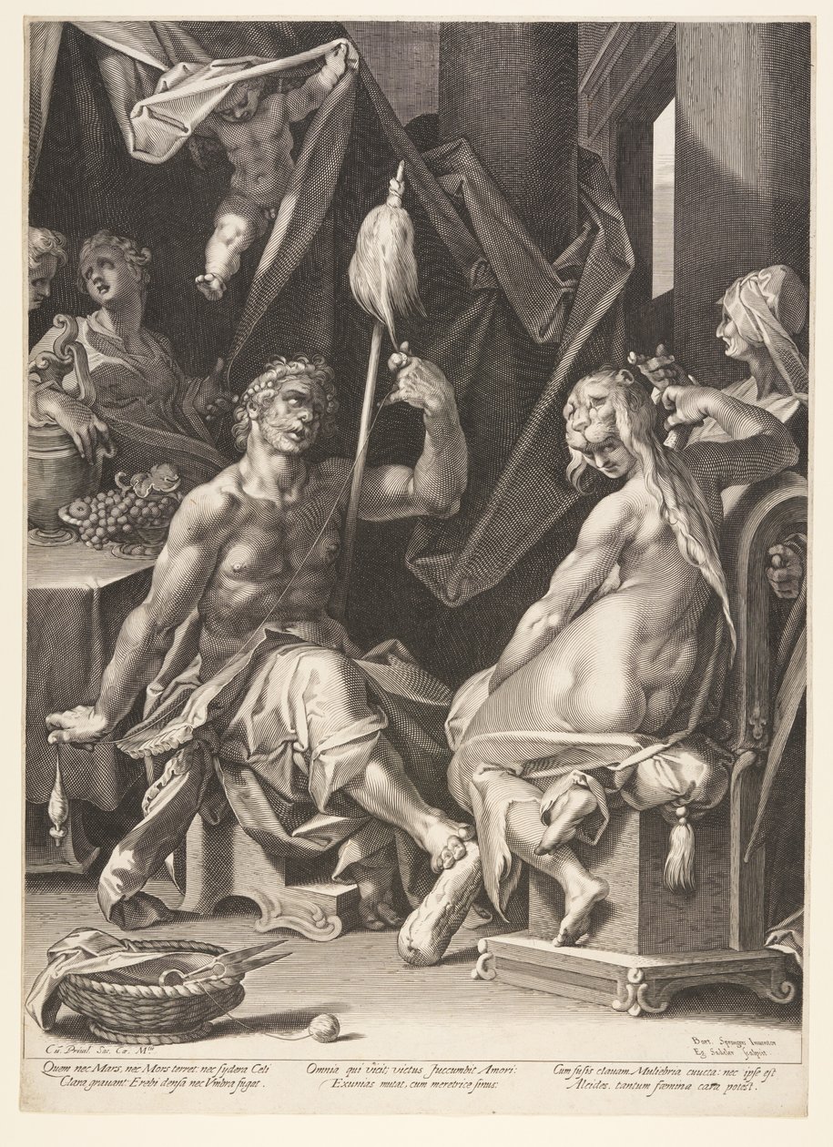 Hercule et Omphale - Aegidius Sadeler II