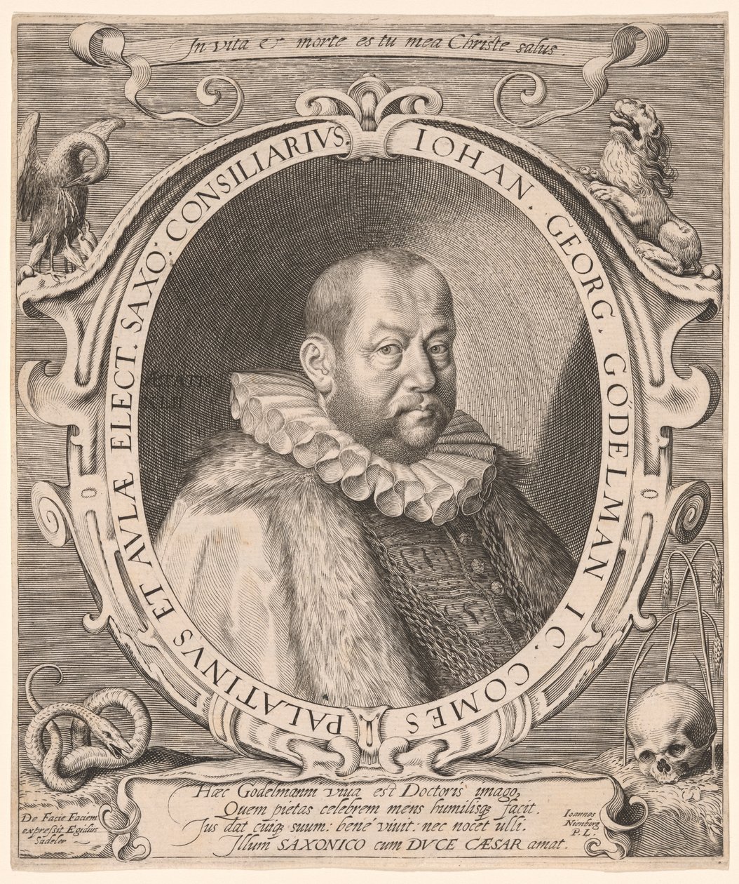 Johann Georg von Gödelmann, professeur de droit, diplomate - Aegidius Sadeler II