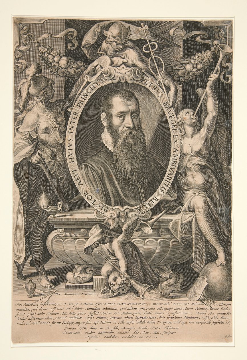 Portrait de Peter Brueghel le Jeune - Aegidius Sadeler II