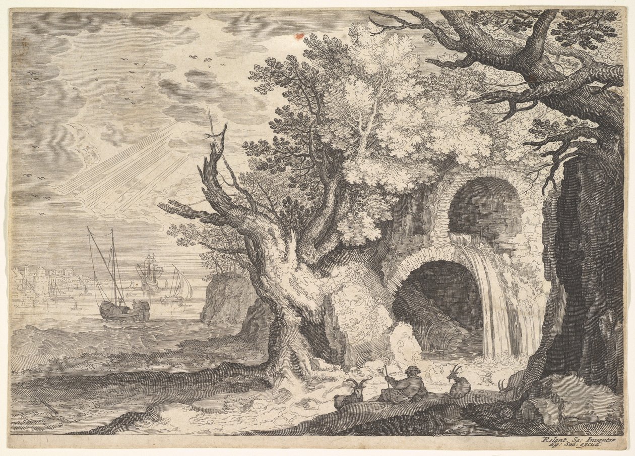 Aqueduc en ruine avec de l