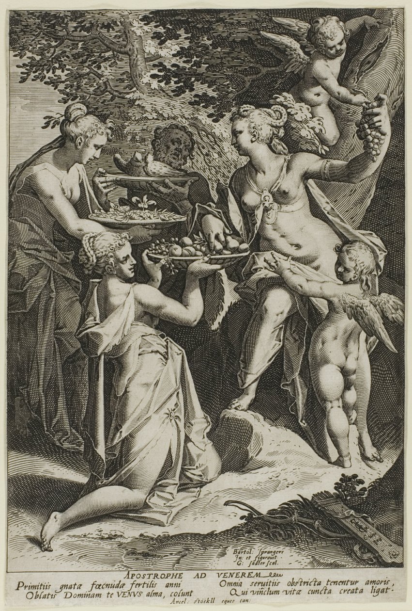Vénus reçoit des cadeaux - Aegidius Sadeler II