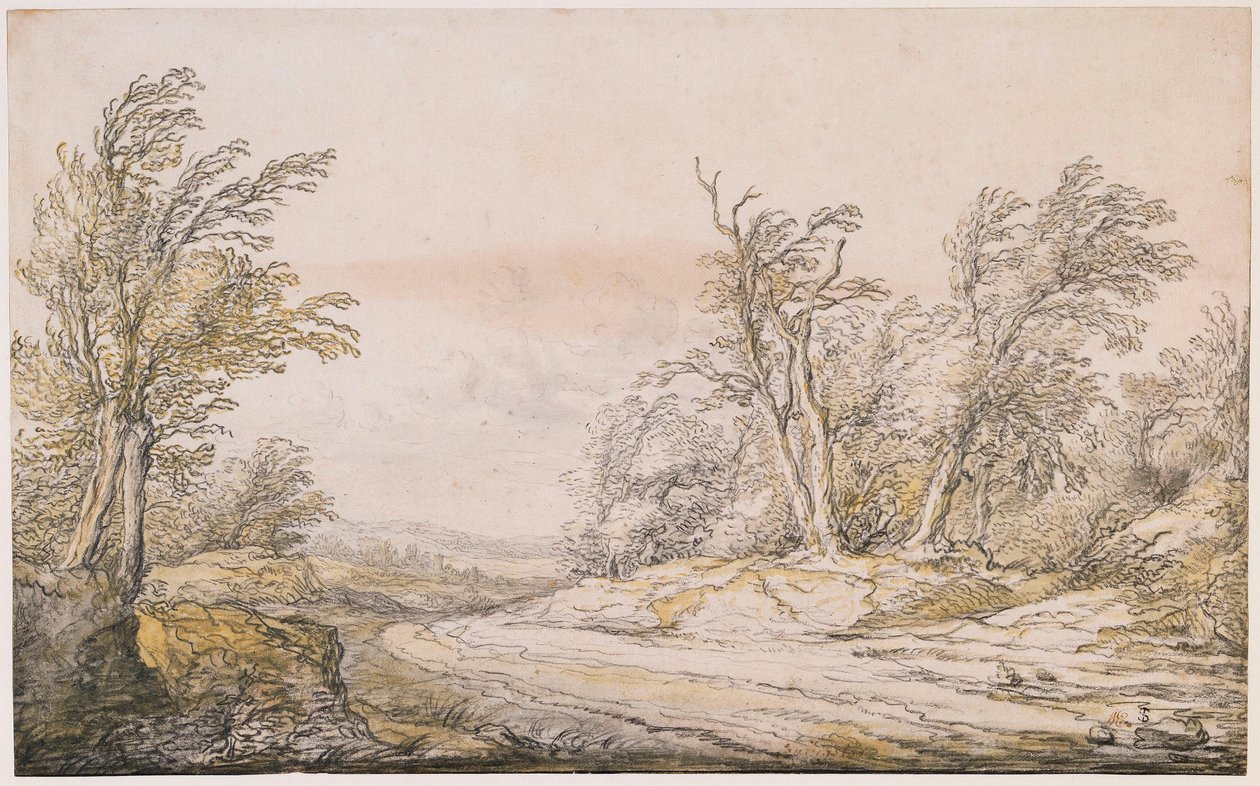Une route dans les dunes - Aelbert Cuyp