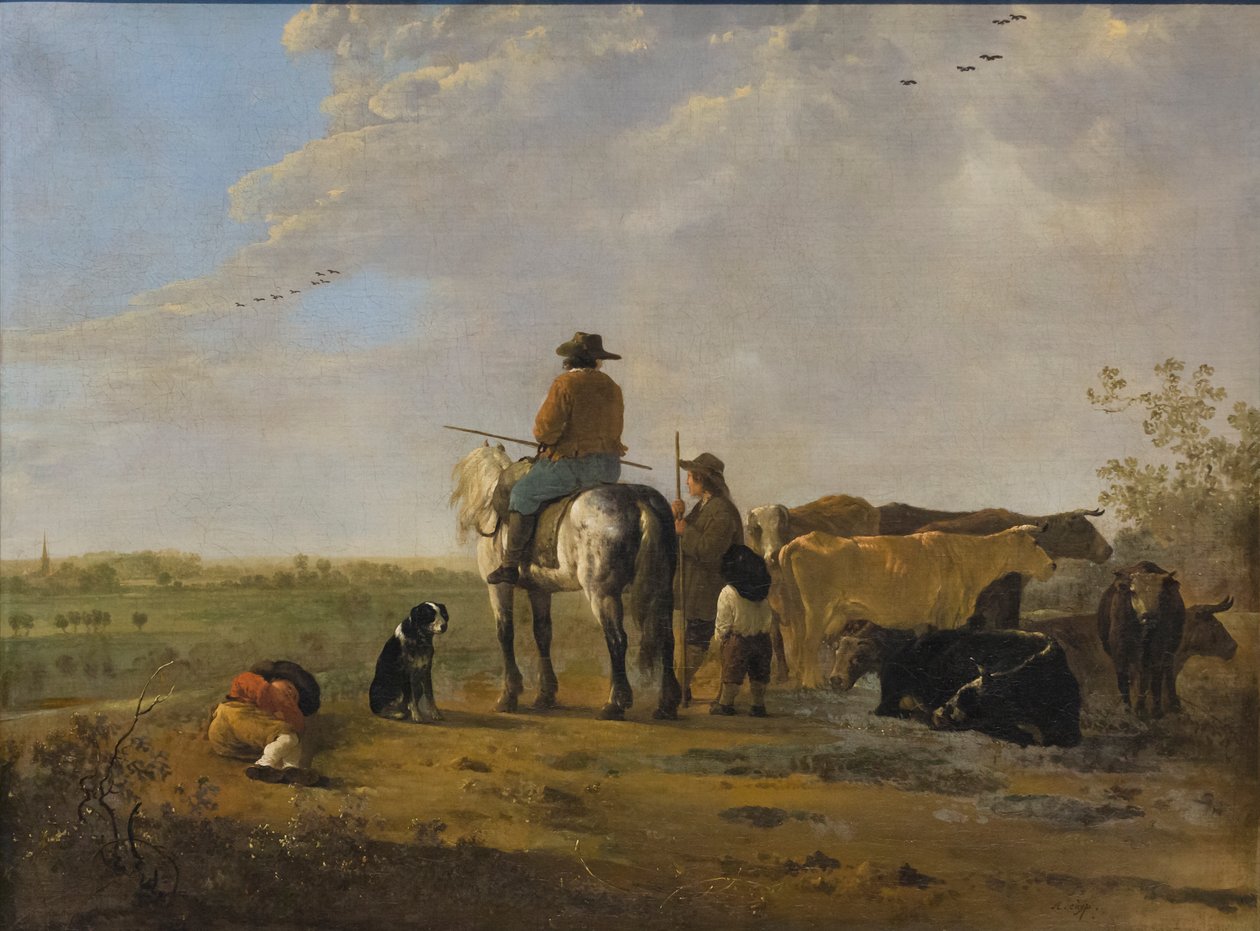 Paysage avec cavalier, c.1655-60 - Aelbert Cuyp