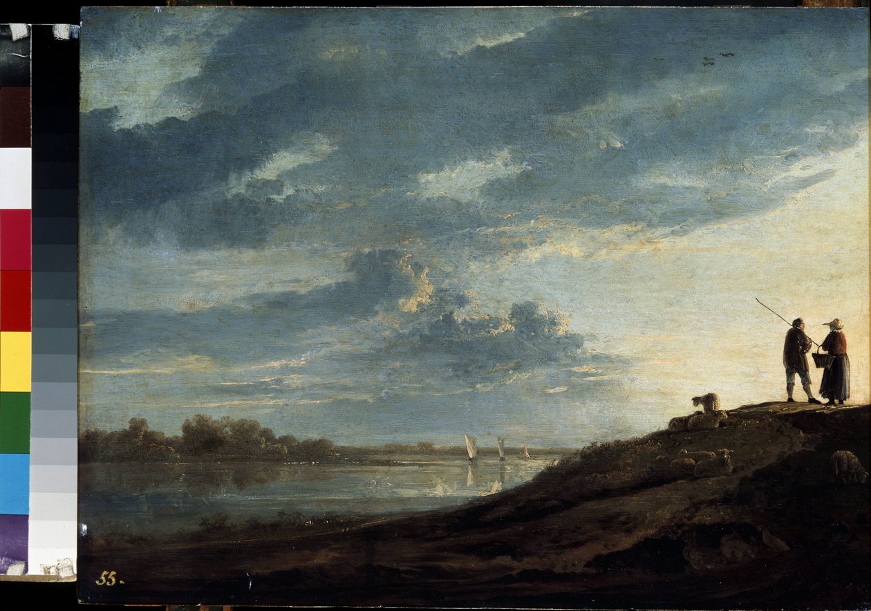 Coucher de soleil sur la rivière - Aelbert Cuyp