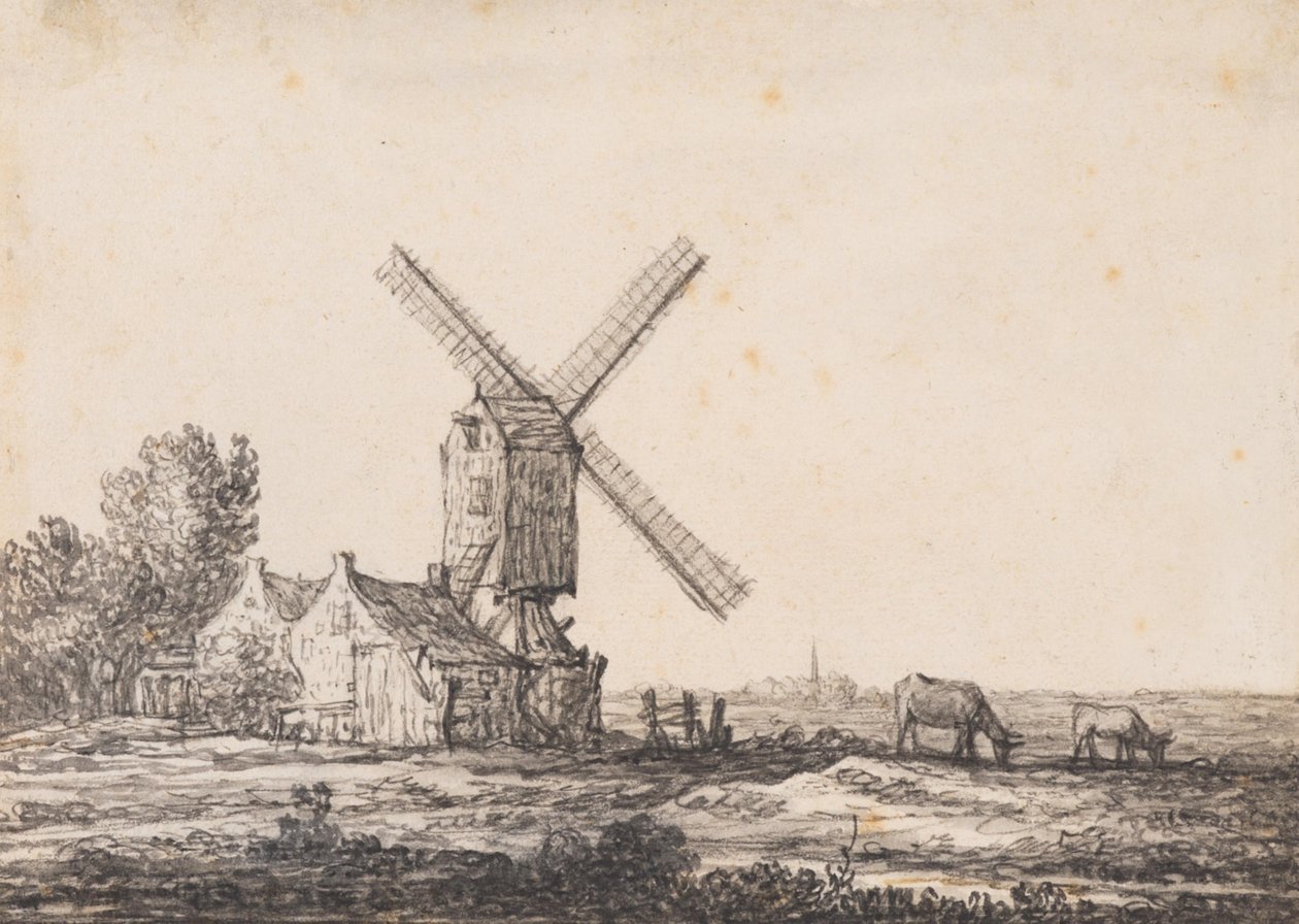 Un paysage avec un moulin - Aelbert Cuyp