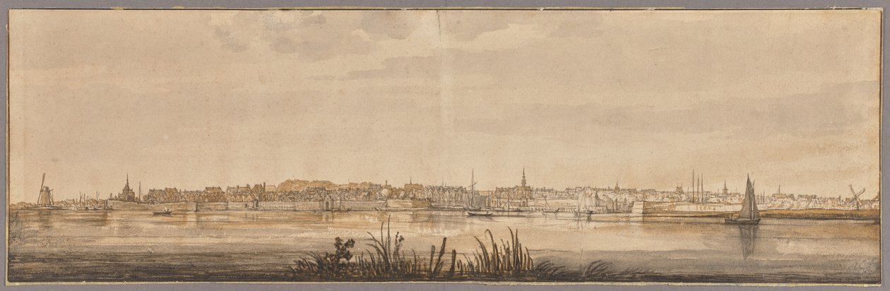 Vue panoramique de Dordrecht et de la Meuse - Aelbert Cuyp