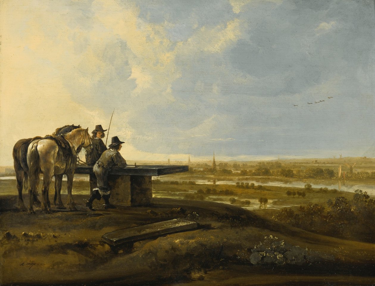 Deux cavaliers sur une crête - Aelbert Cuyp