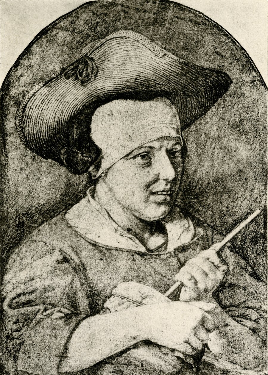 Femme avec chapeau de paille et Rommelpot - Aert Cosyn