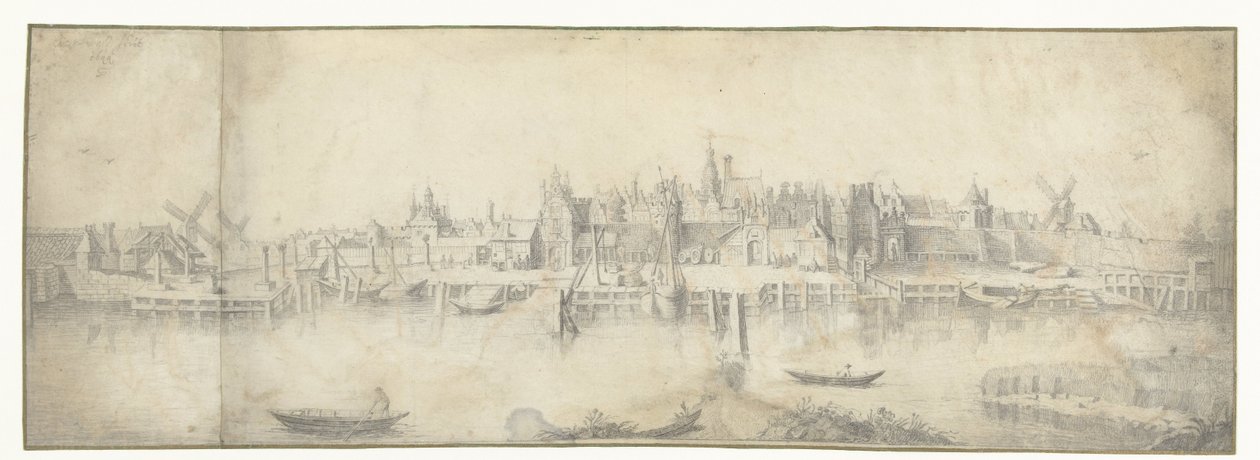 Vue de Gouda - Aert van Waes