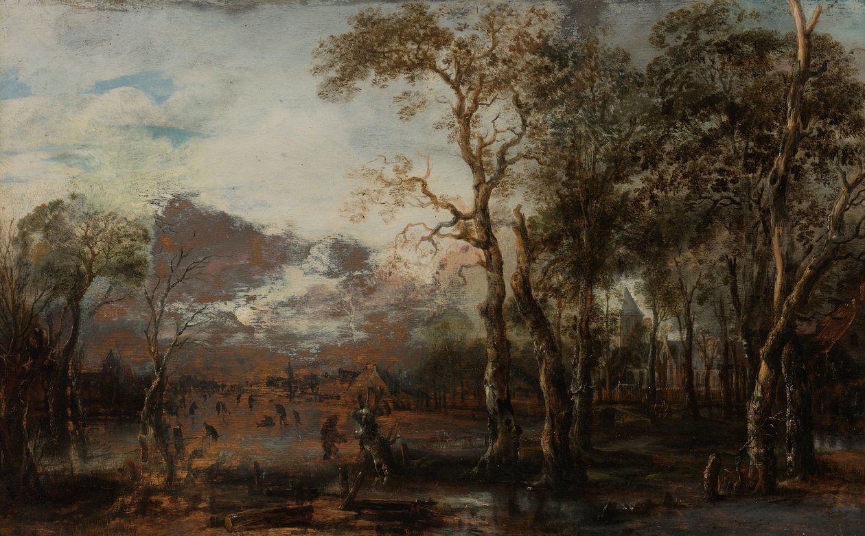 Paysage boisé avec chasseur / Paysage d