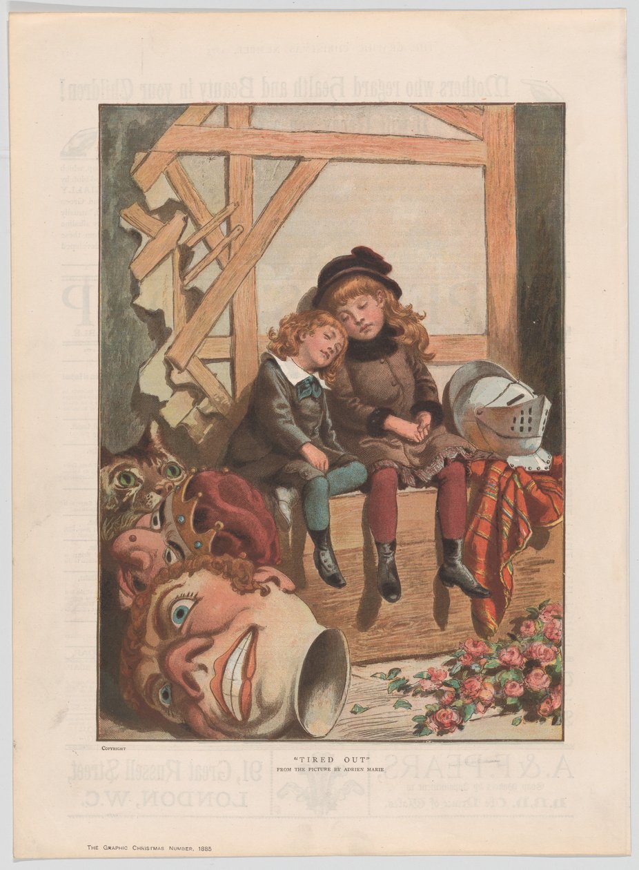 Épuisé, du numéro de Noël de The Graphic, 7 décembre 1885 - After Adrien Emmanuel Marie.